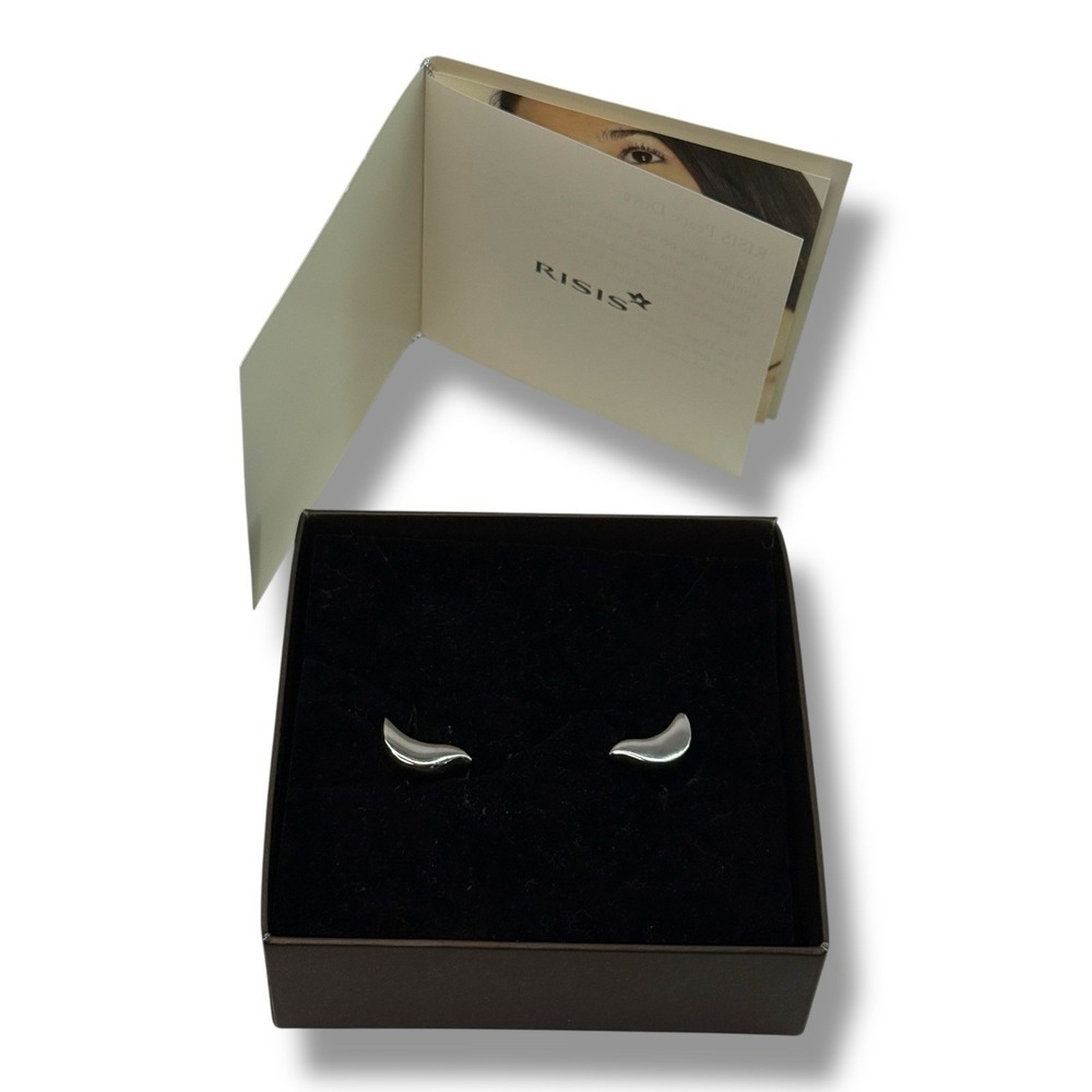 RISIS Singapore Rhodium Plated Peace Dove Cufflinks Men's Modern‎ Sleek